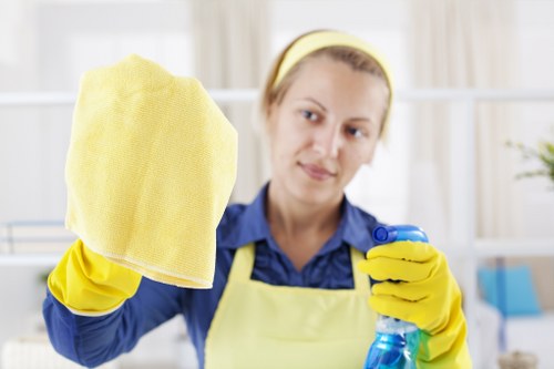 Cleaning team preparing a UK service appointment