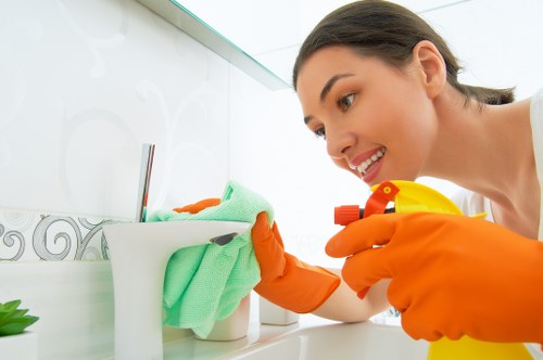 Regular house cleaning visit for a home near Notting Hill