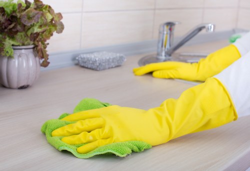 Cleaning shared lift lobby and hallway spaces in Nottinghill