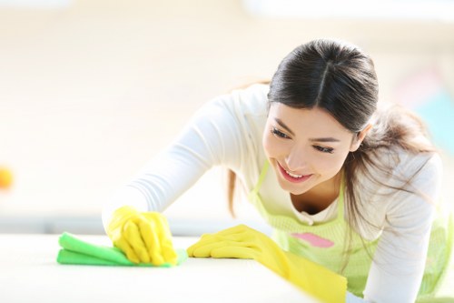 Local cleaning team working in a Notting Hill property with access considerations