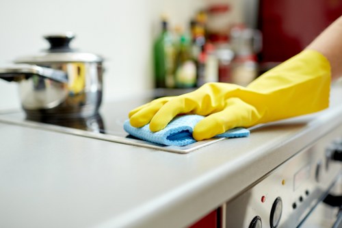 Deep cleaning tasks included in a one off clean for kitchens and bathrooms