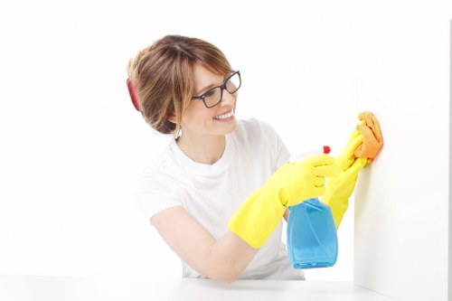 Professional cleaning of shared stairwell and entrance areas